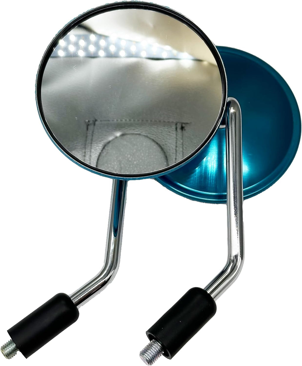 Motorcycle Rearview Mirrors For Suzuki GN 125 M10 Scooter Chrome Round Side Mirror