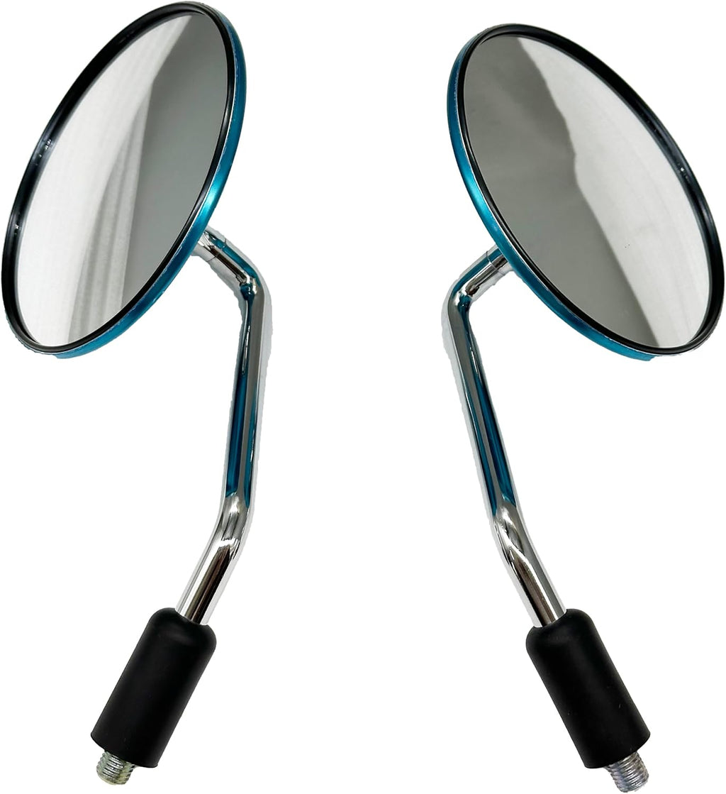 Motorcycle Rearview Mirrors For Suzuki GN 125 M10 Scooter Chrome Round Side Mirror