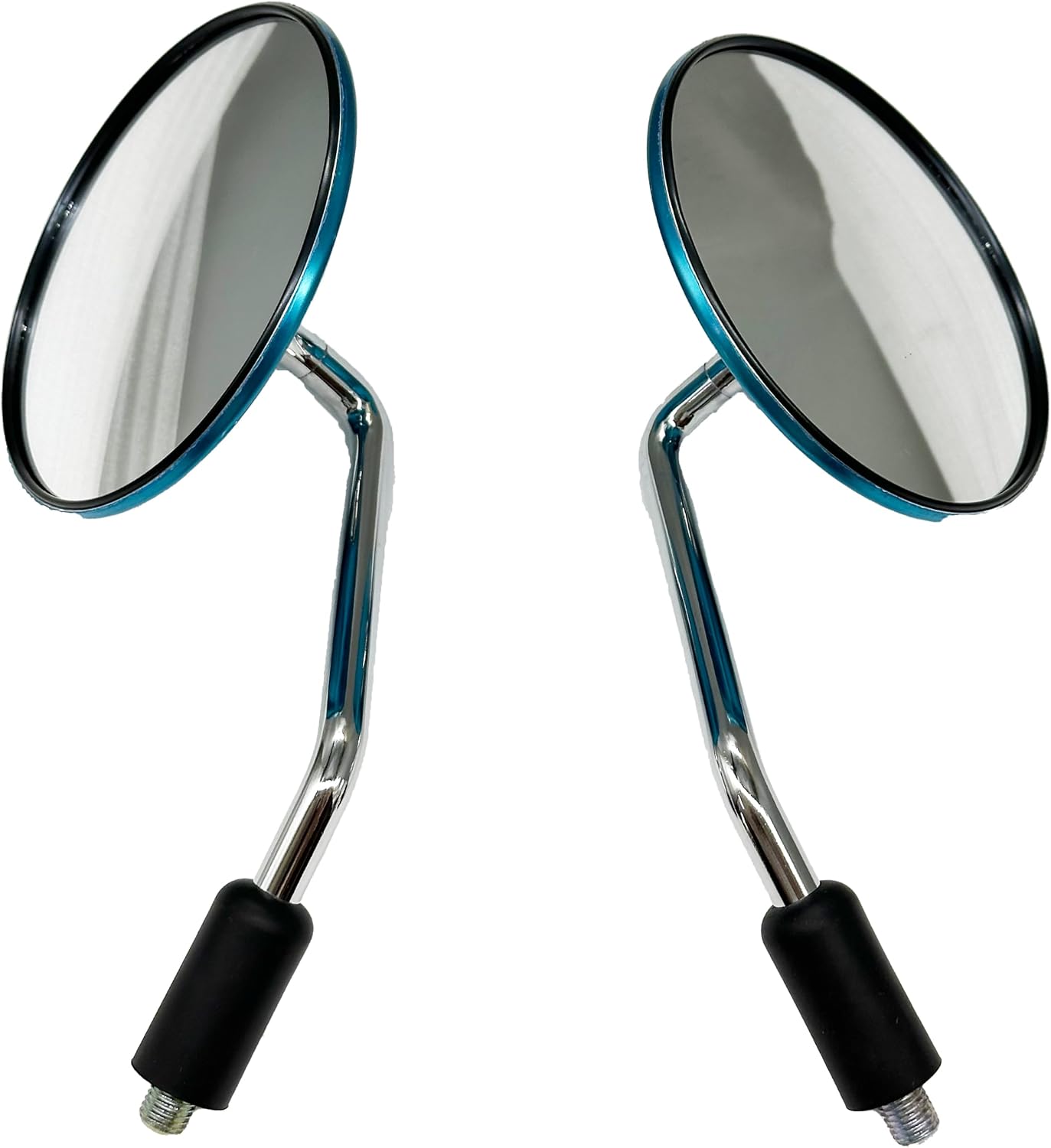 Motorcycle Rearview Mirrors For Suzuki GN 125 M10 Scooter Chrome Round Side Mirror