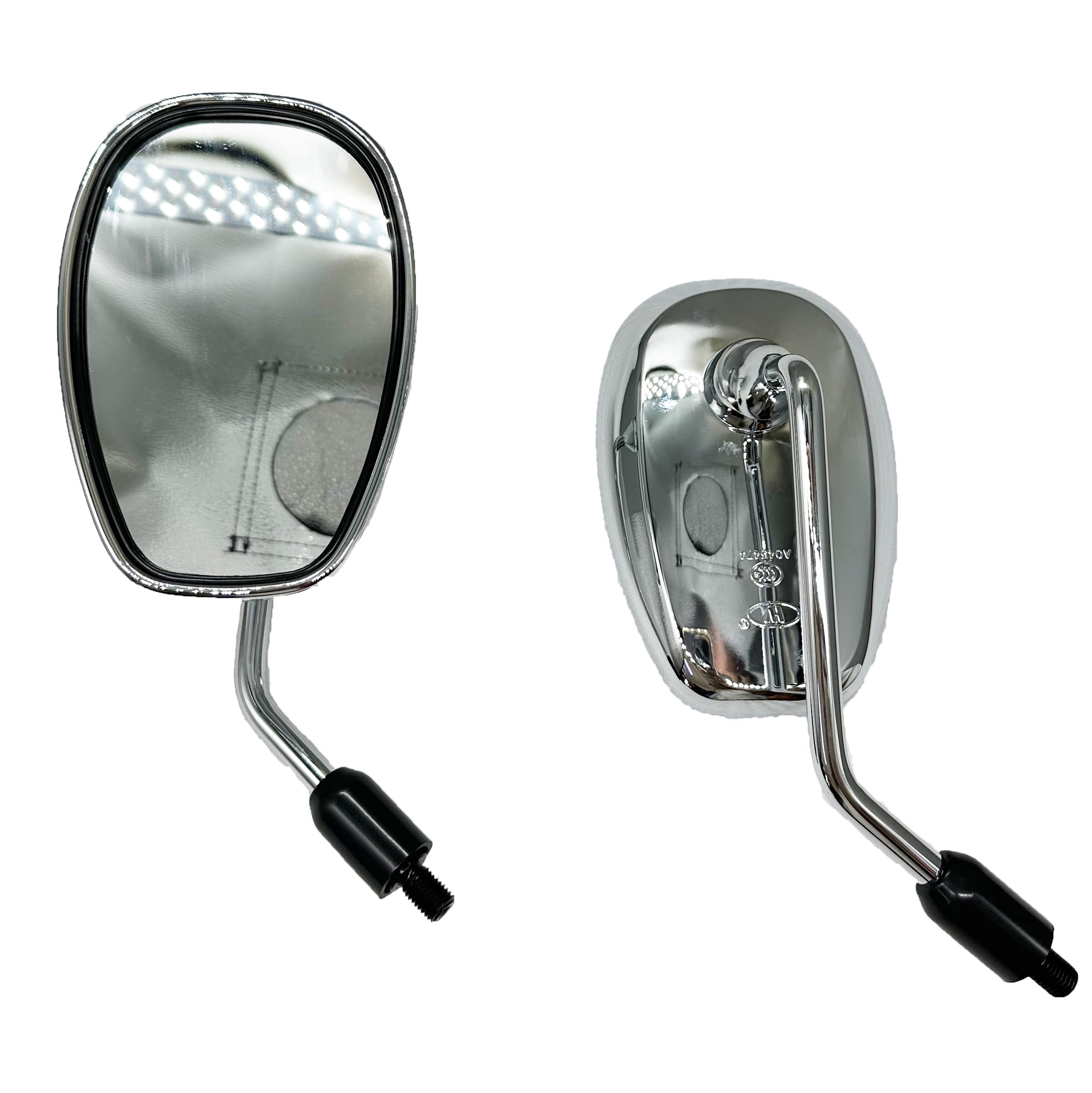 Motorcycle Rearview Mirrors For Suzuki GN 125 M10 Scooter Chrome Round Side Mirror