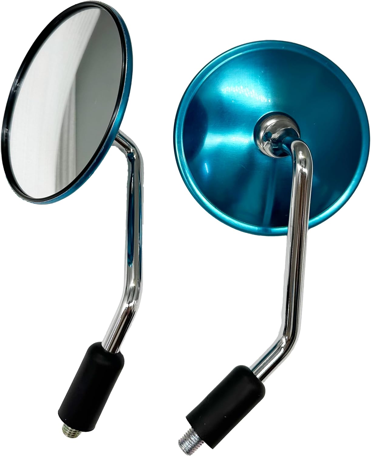 Motorcycle Rearview Mirrors For Suzuki GN 125 M10 Scooter Chrome Round Side Mirror