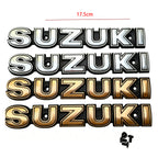 Aluminum fuel tank emblem with logo compatible with Suzuki AX100 motorcycle